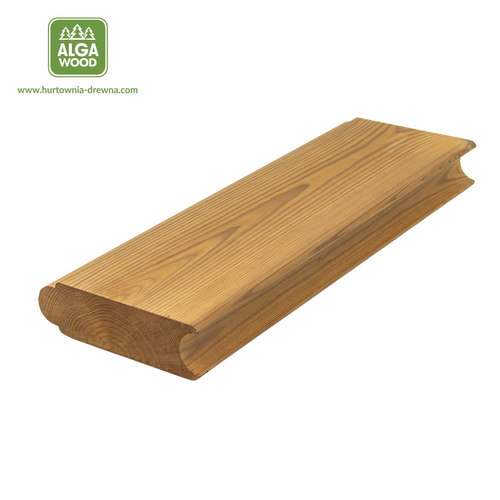 Lambris thermo-traité pin AB 4,2 x 14 cm – Vue de face