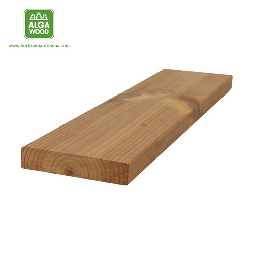 Planche thermo-traitée en pin AB, dimensions 1,9 x 9,2 cm – vue générale