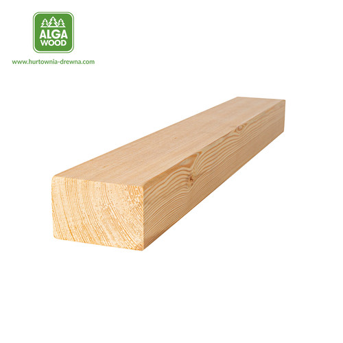 Vue latérale d’une solive en mélèze Sibérie 4,5 x 7 cm, classe AB.