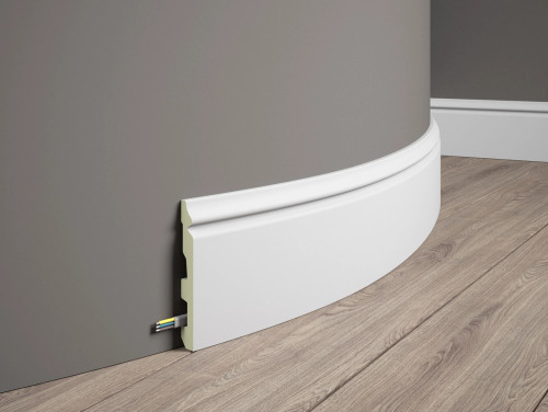 La plinthe flexible MD360F est un profilé en stuc qui décore efficacement la connexion entre les murs et les sols