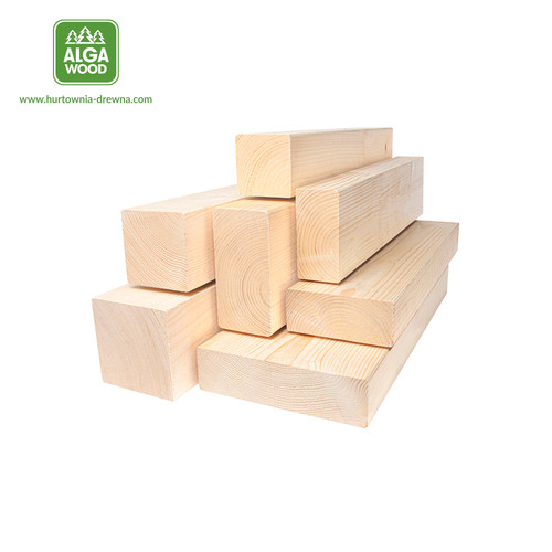 Empilement de poutres KVH épicéa 10×14 cm C24 NSi S4S  
Vue frontale d'une poutre KVH épicéa 10×14 c