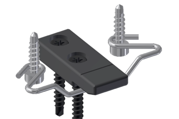 Système de fixation invisible GLEITFIX AE SIHGA 2,2 cm pour terrasse en bois