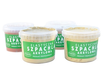 Tube 300 g de mastic acrylique flexible Koopmans, couleur neutre.