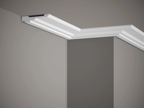 Corniche de plafond blanc mate Profoam MDB165 - 200x2,1x9,8 cm