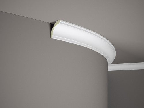 Corniche flexible de plafond MD145F Dartank - surfaces courbes cintrées adaptable