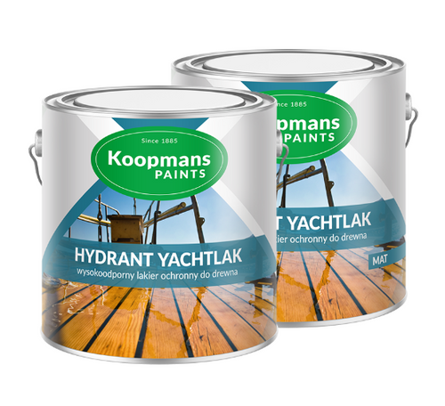 Vernis incolore UV 2,5 L Koopmans – Vue du produit en emballage commercial