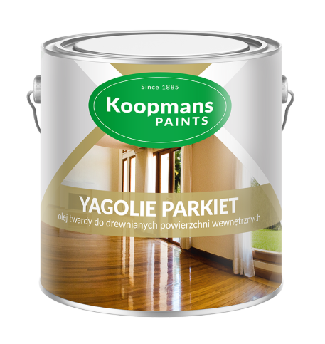 Bouteille de 2,5 L d'huile dure Koopmans pour parquet intérieur.
