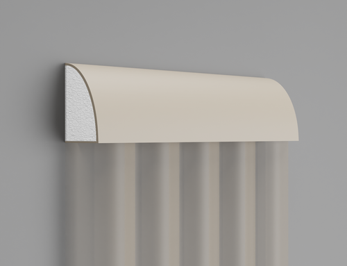 Vue de face de la bande de panneau 3D LP 509 en styrodur, texture réaliste et finition lisse.