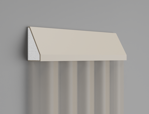 Bande de panneau LP 512 3D vue de face, texture détaillée et finition réaliste.