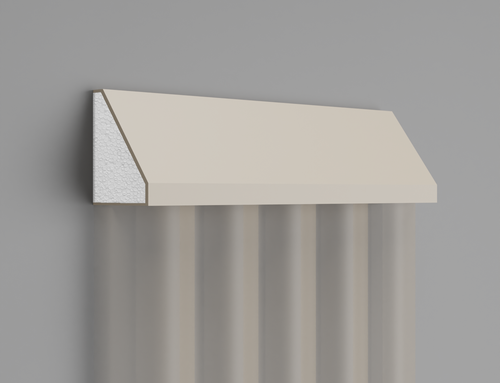 Bande de panneau 3D LP 514 en polystyrène expansé, vue de face.