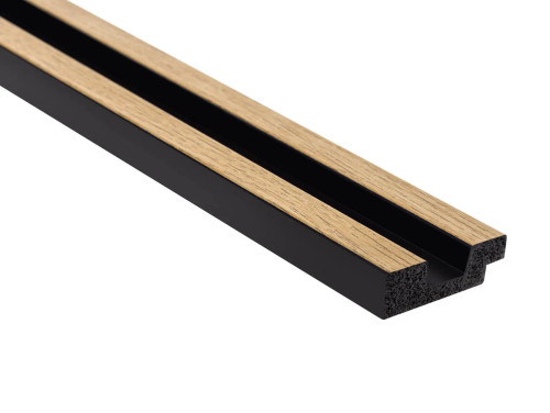 Extrémité gauche en chêne naturel, finition brut, longueur 270 cm