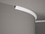 Corniche flexible de plafond MDB135F Dartank - surfaces courbes cintrées adaptable