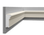 Moulure décorative LP 059 en styrodur, finition blanche, idéale pour l'intérieur.