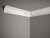 Corniche de plafond blanc mate en ProFoam, dimensions 200x17,8x17 cm