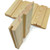 Lamelle de parquet en pin AB, format 2,2 × 14,6 cm, pose losange, lot de 2.