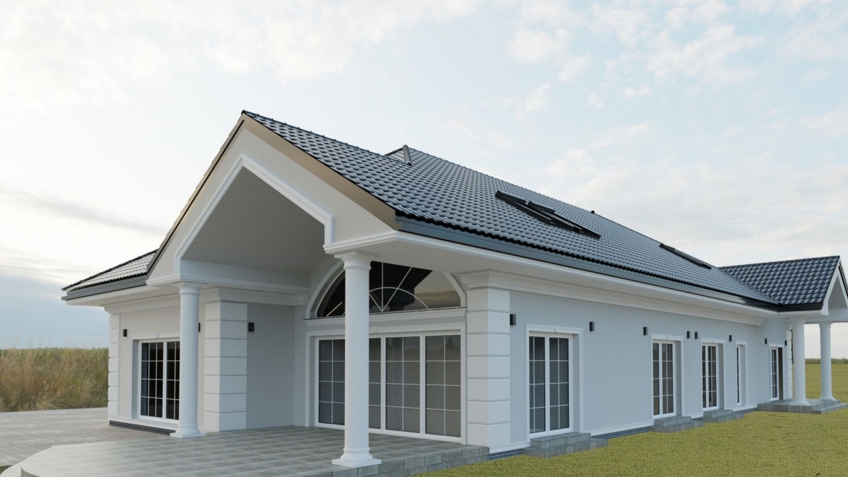 Visualisation de Façade en Stuc pour Maisons Individuelles - Après