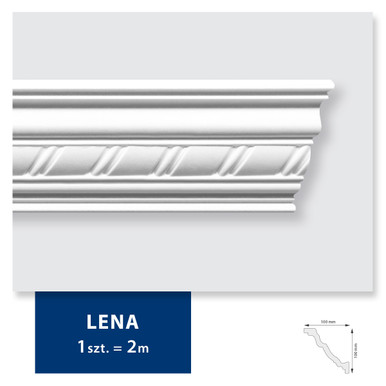 Carton de 40 mètres Corniche Plafond LENA DMS - 20 pièces