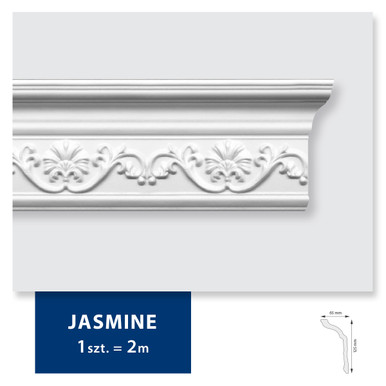 Carton de 48 mètres Corniche Plafond JASMINE DMS - 24 pièces