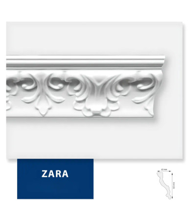 Carton de 36 mètres Corniche Plafond ZARA DMS - 18 pièces