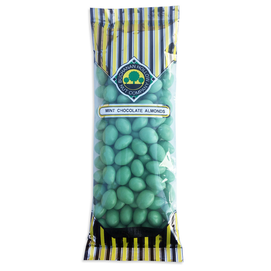 Green Mint Amonds 16 oz - Buchanan Hollow Nut Company
