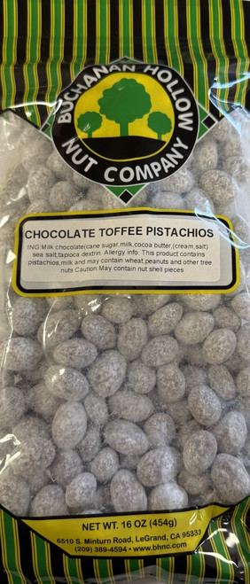 Chocolate Toffee Pistachios 16 oz