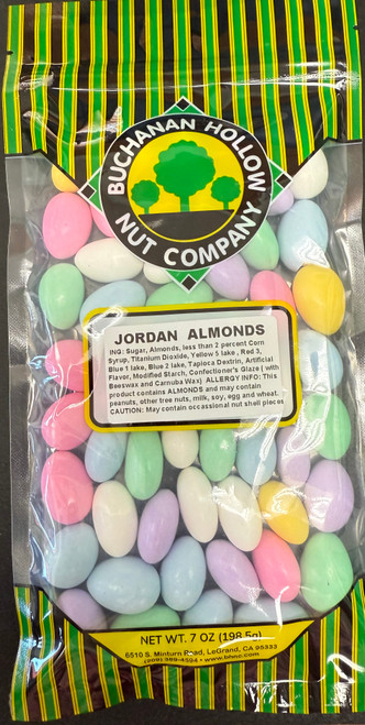 Assorted Jordan Almonds 7oz -No Chocolate