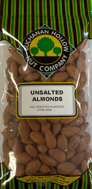 Roasted Unsalted Almonds 7 oz