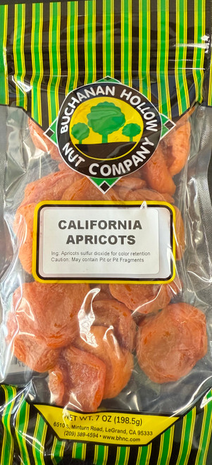 California Apricots 8 oz with sulfur dioxide for color retention.