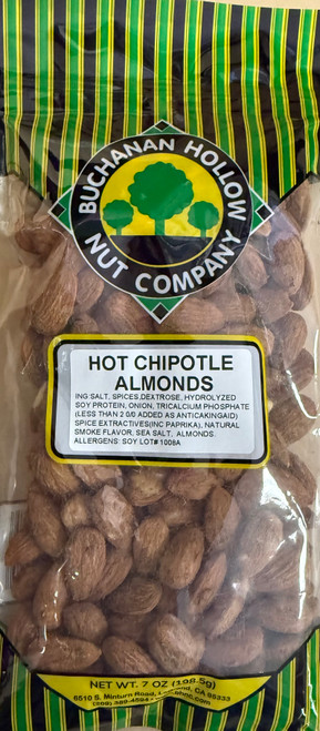 Hot Chipotle Almonds (spicy Hot) 8oz