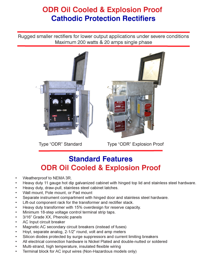ODR Oil Cooled & Explosion Proof