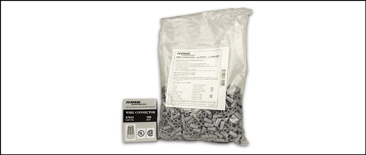 67011 - Gray Nut 1,000pc. Bag