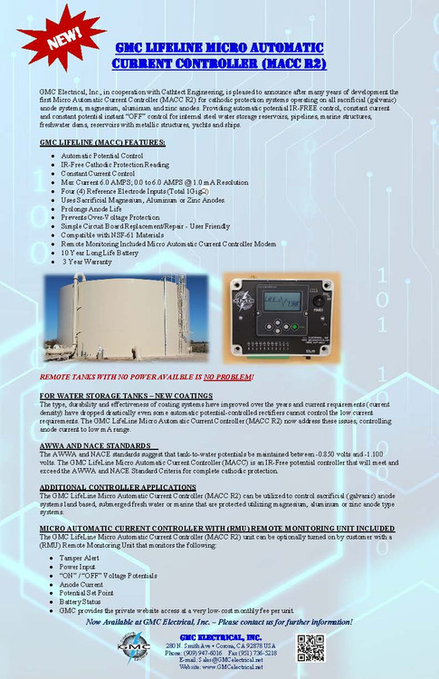 GMC Lifeline Micro AUTOMATIC Current Controller (MACC R2) - GMC