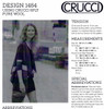 1484 Waterfall Swing Cardi-Jacket in 8ply - sizes XS to XXL - knitting pattern detail