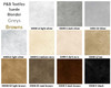 P&B Basics - tone-on-tone suede-look 100% Cotton blender patchwork and quilting fabric greys browns blacks