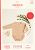 5389 Long-sleeved Romper with Cable detail in 4ply - 0 to 2 years