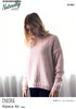 N1541 Womens oversized sweater with round neck in Alpaca Air 12ply sizes 32" to 44"