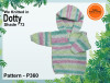 P360 Hooded Jumper in Dotty 8ply for 0 to 12 -18 months