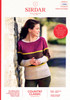 Sirdar 10086 Ladies colour-block wide-neck easy-knit sweater for 32" to 54" in Country Classic 8ply