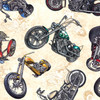 Easy Rider - coordinating fabrics -  Motorcycles by Dan Morris