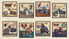 Easy Rider - 60cm Squares Panel - Motorcycles by Dan Morris