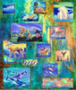 Magnificent Animals - 109cm x 130cm fabric Panel - by Teresa Ascohe