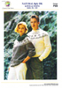 P89 Vintage Mens & Womens Fair-isle Kiwi & Fern yoke sweater in Countrywide Naturals 8ply - sizes 38" to 44
