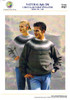 P87 Vintage Mens & Womens Fair-isle circular yoke sweater in Countrywide Naturals 8ply - sizes 38" to 44"