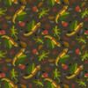 Forest Floor Tuatara fabric by Ellen Giggenbach