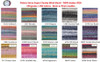 Patons Sierra Chunky Wool blend 150 grams ball 150 metres knitted swatches