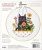 Dimensions Cat Planter Embroidery Needlepoint Kit with printed fabric, needle, thread & hoop  6" diameter