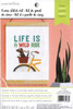 Dimensions Life is a Wild Ride counted cross-stitch Kit with 14-count aida, needle, threads & wooden hanger - 8" x 11.5" finished