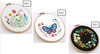 Circle Embroidery Kit with Pattern, Fabric, Threads, Hoop, Needle and Thread Snips