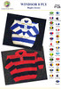 P126 Rugby jersey in provincial team colours in Windsor 8ply - 1 to 5 years