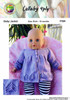 P384 Baby matinee jacket in Countrywide Lullaby 4 ply for 0 to 18 months pattern